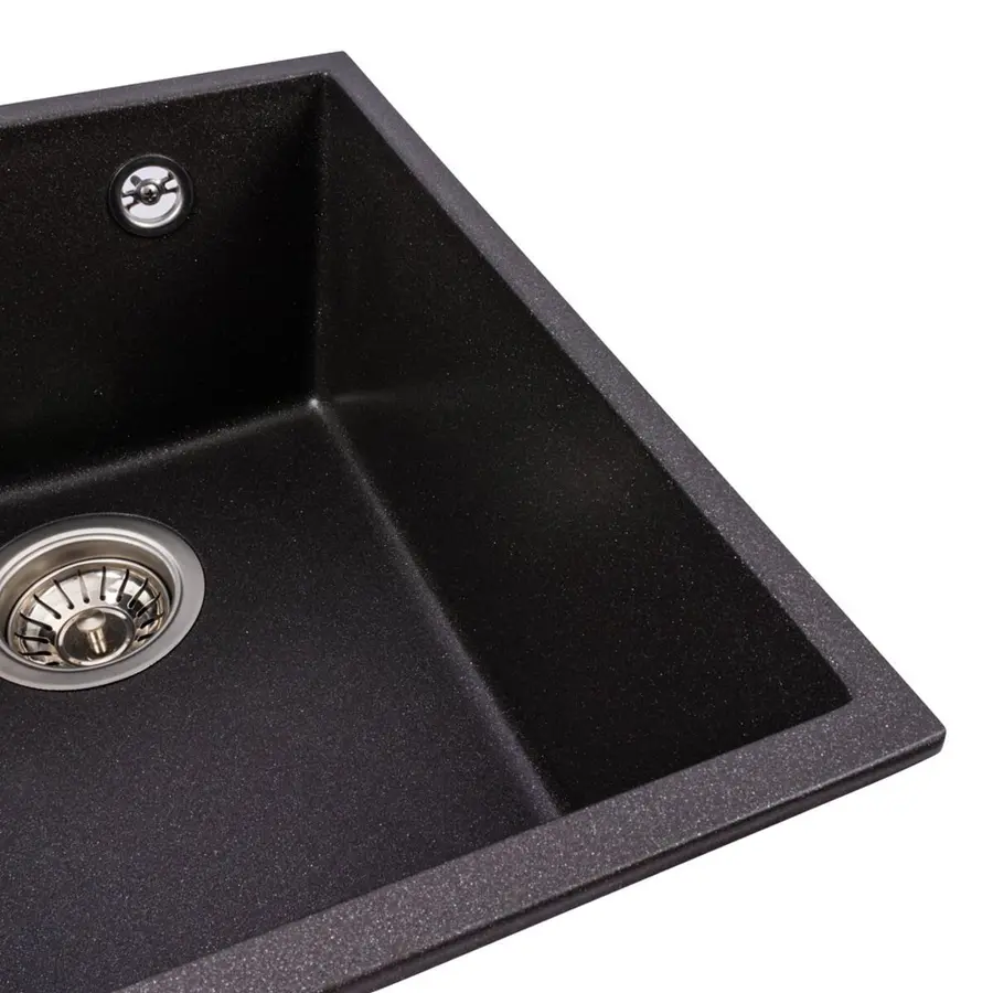 Гранитная мойка для кухни VALESO ROXY 3744 матовая Морион