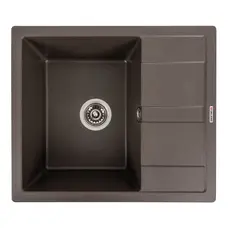 Гранитная мойка для кухни VALESO 5851 ARIA матовая Темная скала