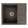 Гранітна мийка для кухні VALESO 5851 ARIA матова Темна скеля