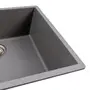 Гранітна мийка для кухні VALESO OASIS 5444 матова Сірий мусон