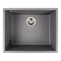 Гранітна мийка для кухні VALESO OASIS 5444 матова Сірий мусон