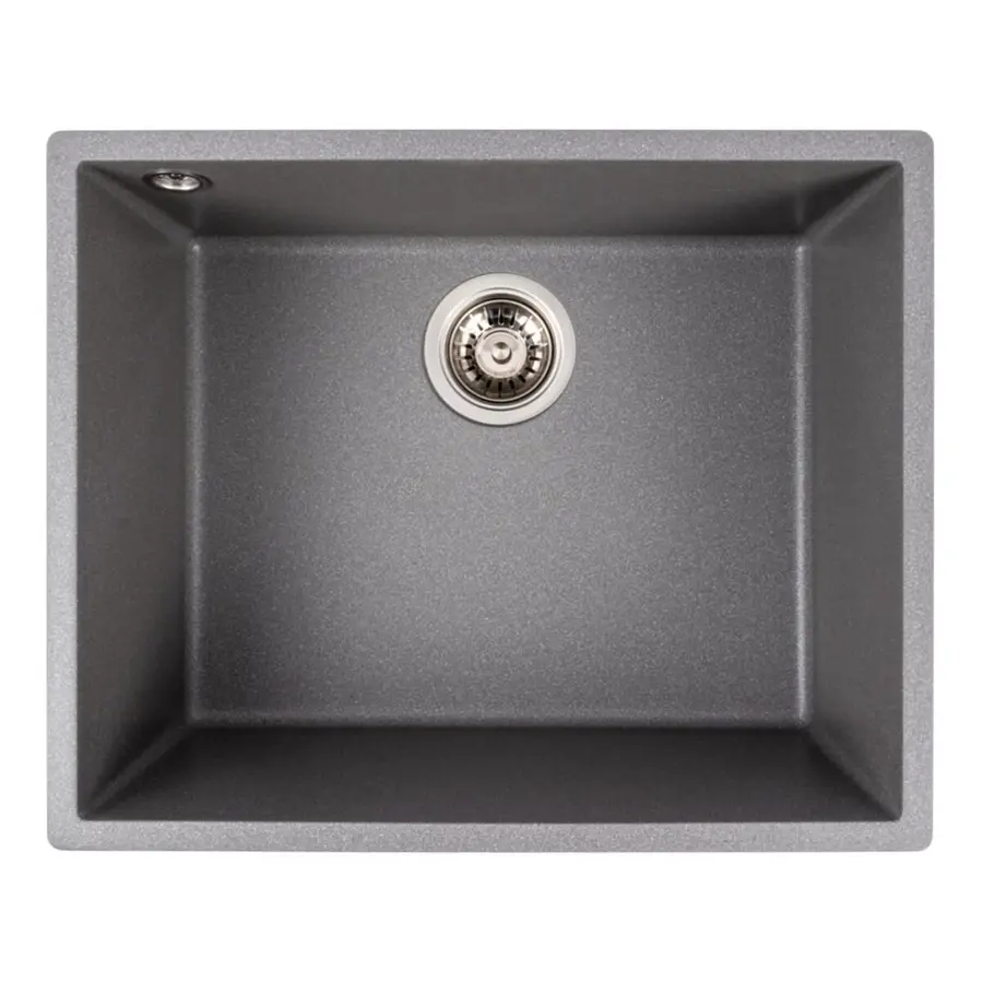 Гранітна мийка для кухні VALESO OASIS 5444 матова Сірий мусон