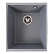 Гранитная мойка для кухни VALESO ROXY 3744 матовая Серый металлик