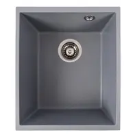 Гранітна мийка для кухні VALESO ROXY 3744 матова Сірий металік
