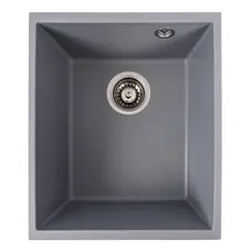Гранитная мойка для кухни VALESO ROXY 3744 матовая Серый металлик