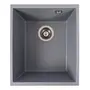 Гранитная мойка для кухни VALESO ROXY 3744 матовая Серый металлик
