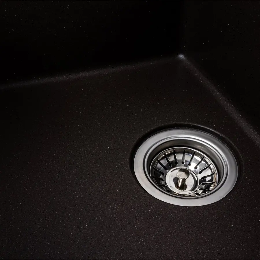 Гранитная мойка для кухни VALESO 6250 ZIRKONE матовая Темная скала