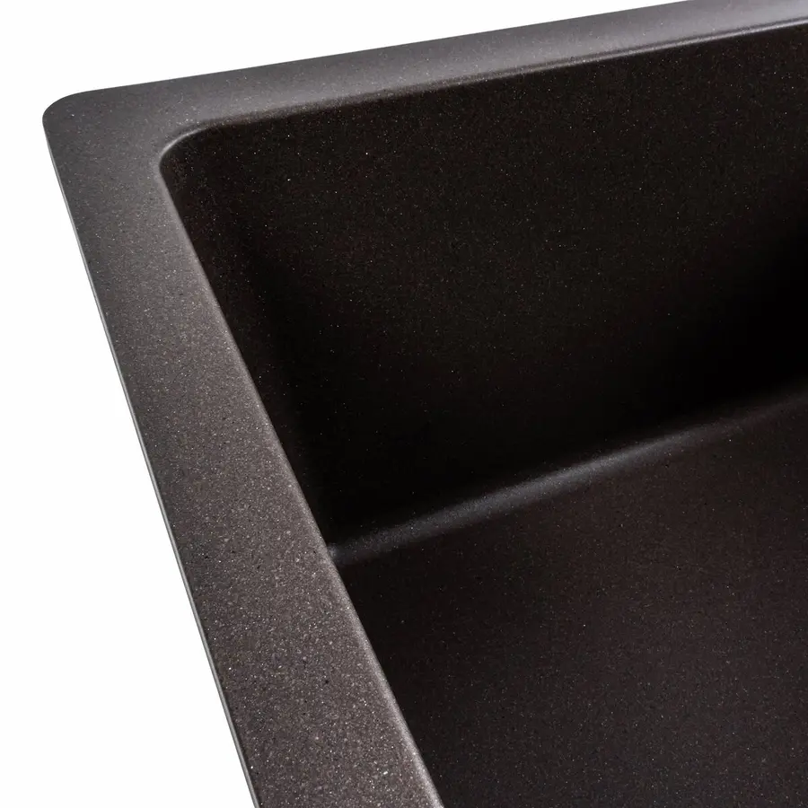 Гранитная мойка для кухни VALESO 6250 ZIRKONE матовая Темная скала