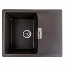 Гранитная мойка для кухни VALESO 6250 ZIRKONE матовая Темная скала