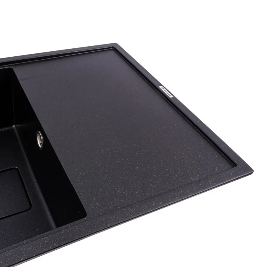 Гранітна мийка VALESO GALANS 7850 матова Чорний металік