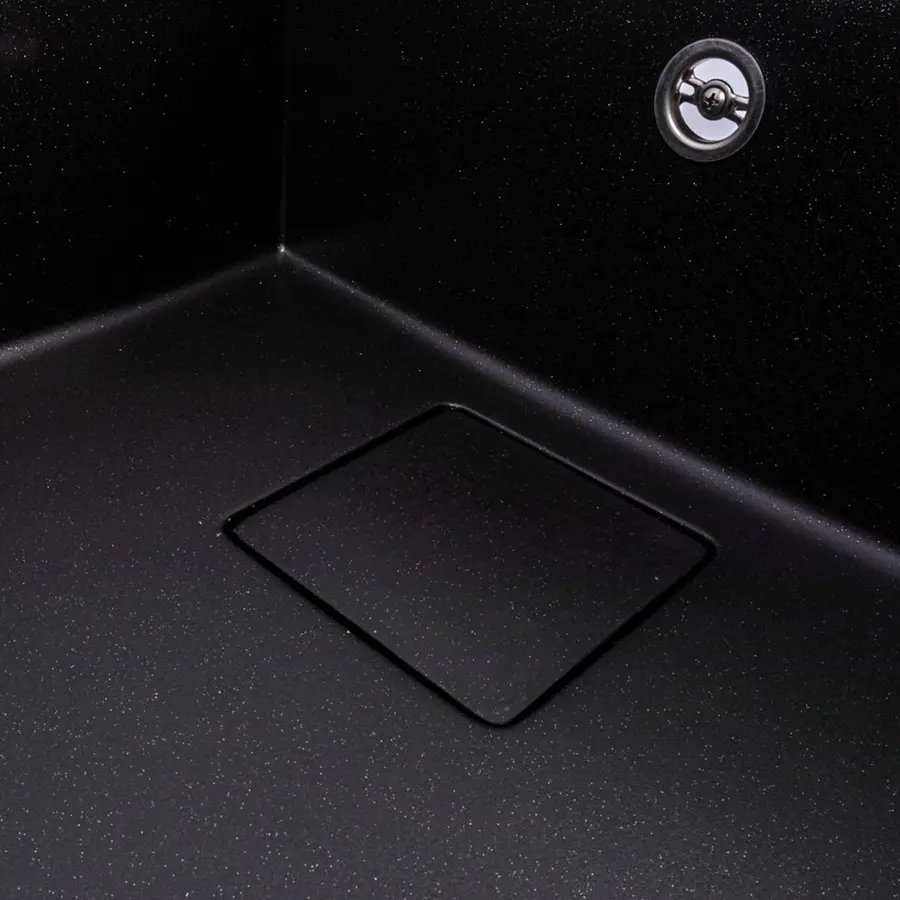 Гранітна мийка VALESO GALANS 7850 матова Чорний металік