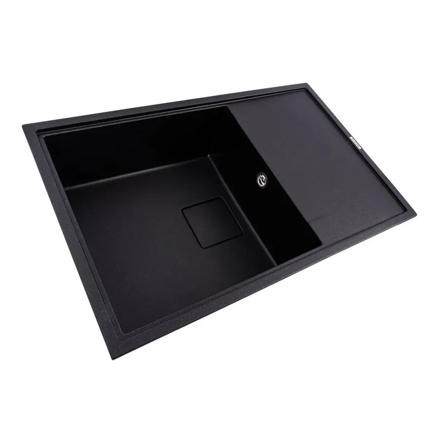 Гранітна мийка VALESO GALANS 7850 матова Чорний металік