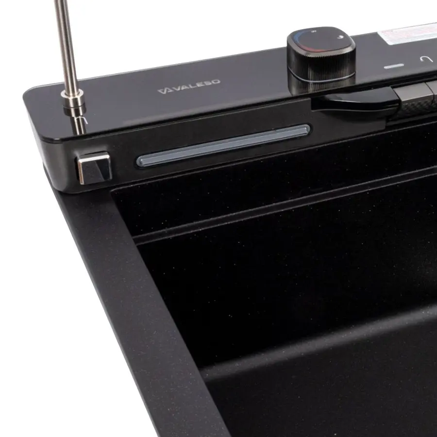 7546 EVANORA матова Мийка гранітна VALESO (чорний металік)