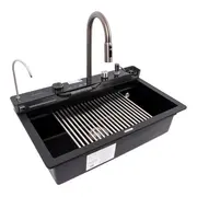 7546 EVANORA матова Мийка гранітна VALESO (чорний металік)