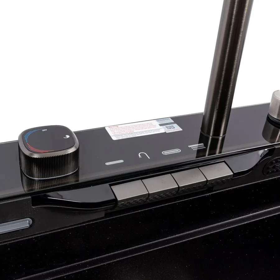 7546 EVANORA матова Мийка гранітна VALESO (чорний металік)