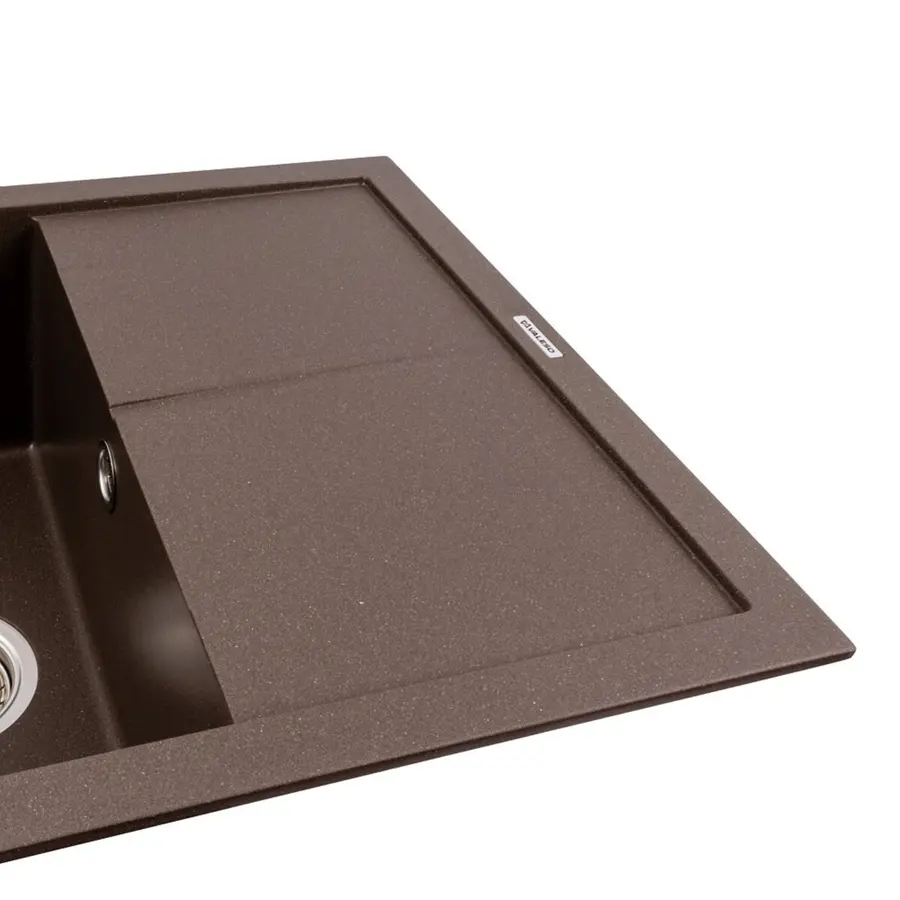 Гранітна кухонна мийка VALESO CALYPSO 7950 матова Темна Скеля