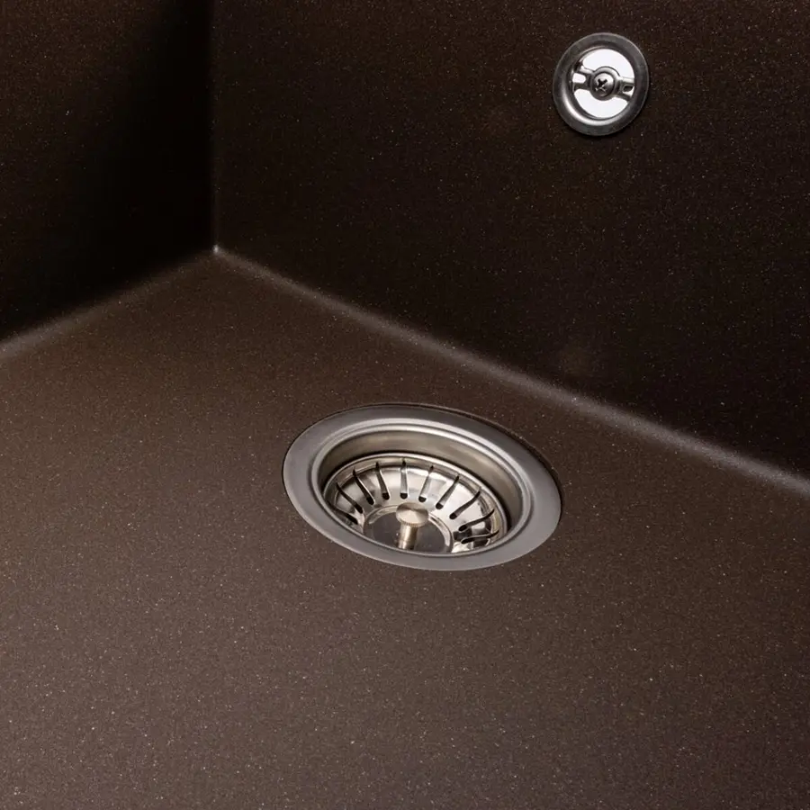 Гранітна кухонна мийка VALESO CALYPSO 7950 матова Темна Скеля