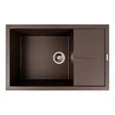 Гранітна кухонна мийка VALESO CALYPSO 7950 матова Темна Скеля