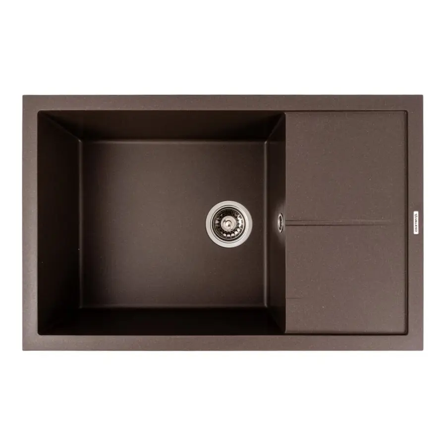 Гранітна кухонна мийка VALESO CALYPSO 7950 матова Темна Скеля