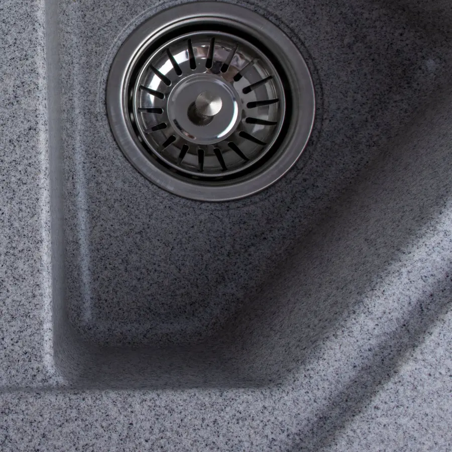 Гранітна мийка для кухні Platinum 9950 PANDORA матова Сіра