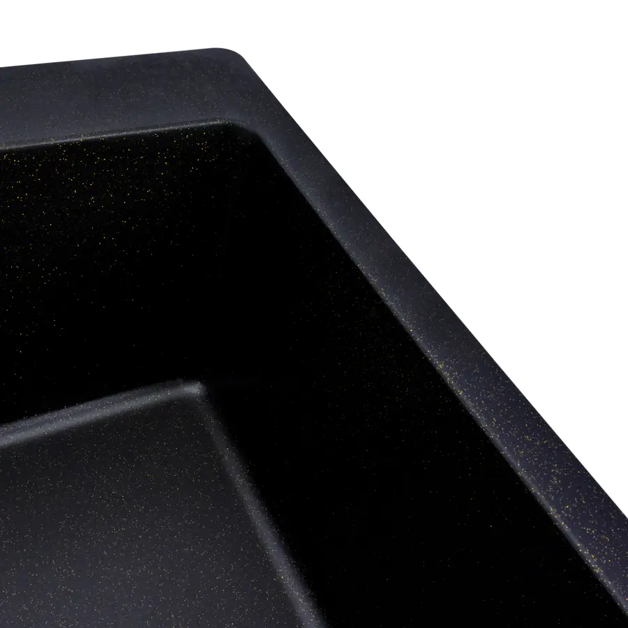 Гранітна мийка для кухні Platinum 7850 Bogema матова (чорна Gold)