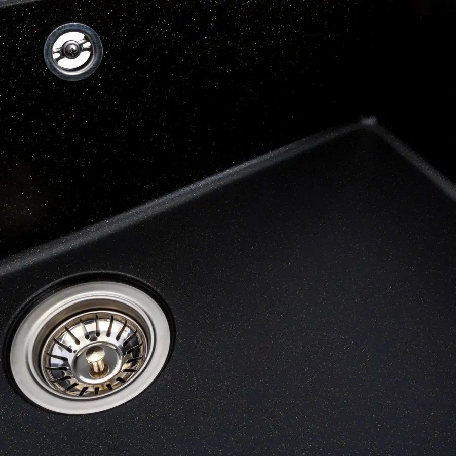 Гранітна мийка для кухні Platinum 7850 Bogema матова (чорна Gold)