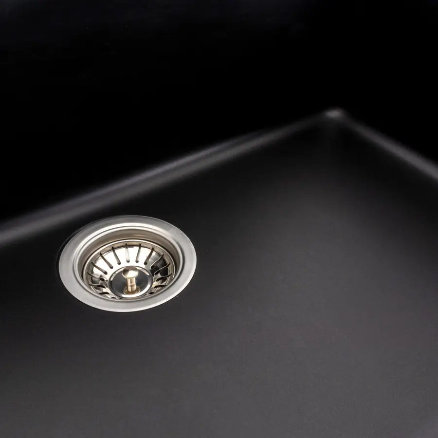Гранітна мийка для кухні Platinum 7945 Paruana матова Чорна