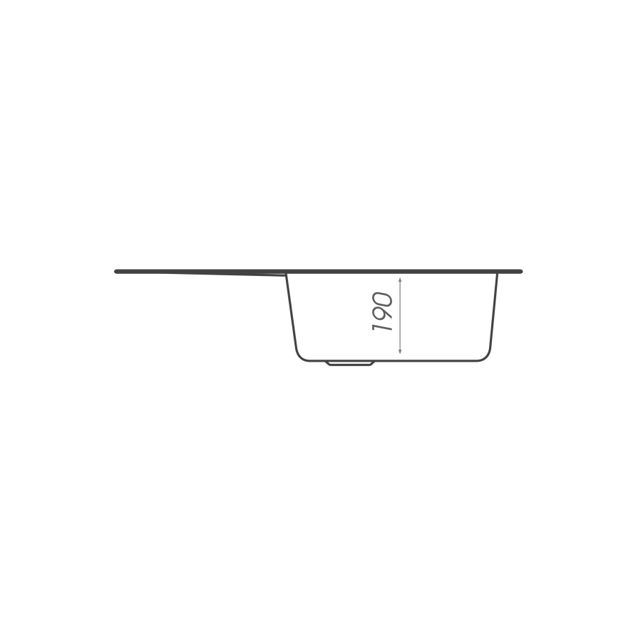 Гранітна мийка для кухні Platinum 7750 LIRA матова Чорний металік