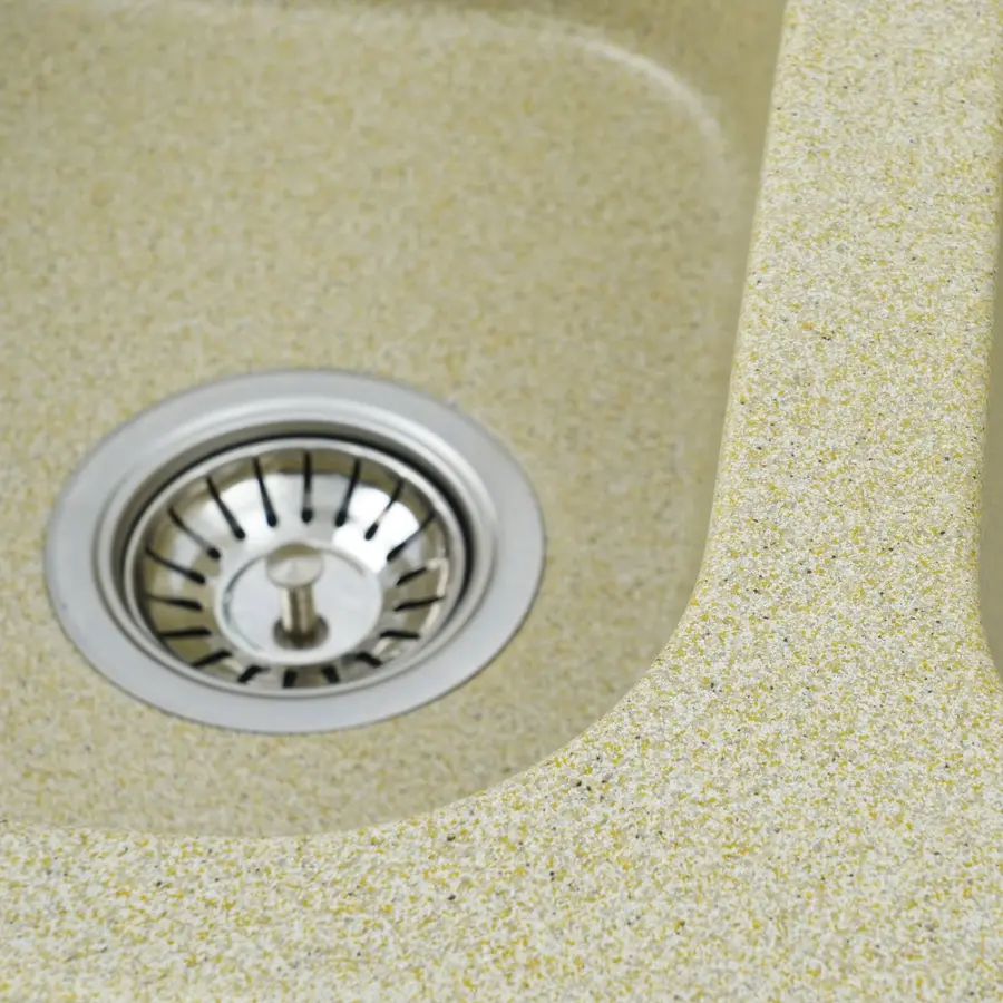 Гранітна мийка для кухні Platinum 7648W TWIN глянець Беж