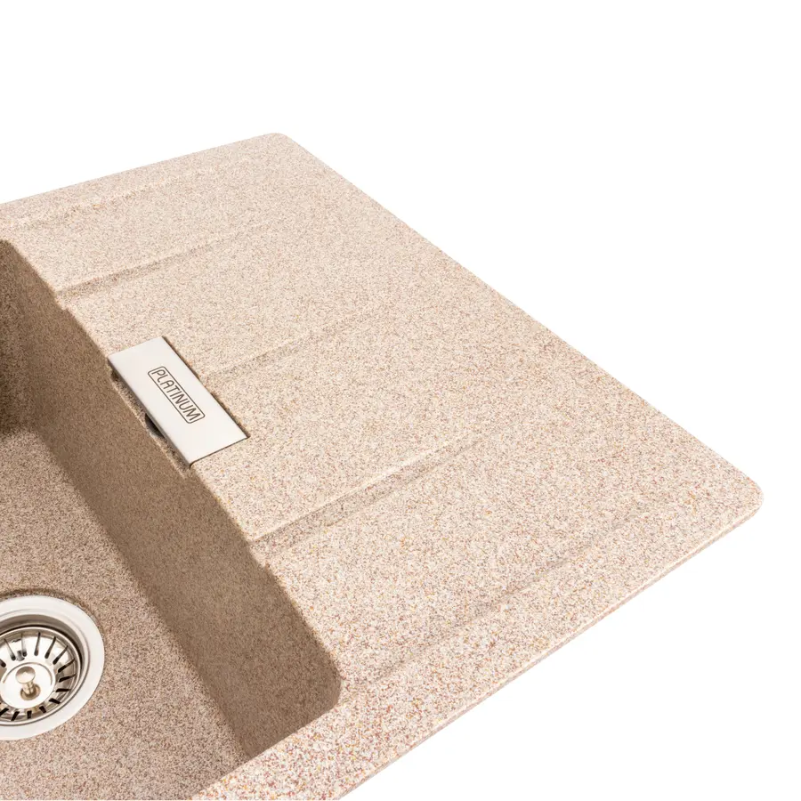 Гранітна мийка для кухні Platinum 7850 ROMA матова (карамель)