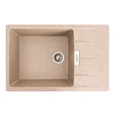 Гранітна мийка для кухні Platinum 7850 ROMA матова (карамель)