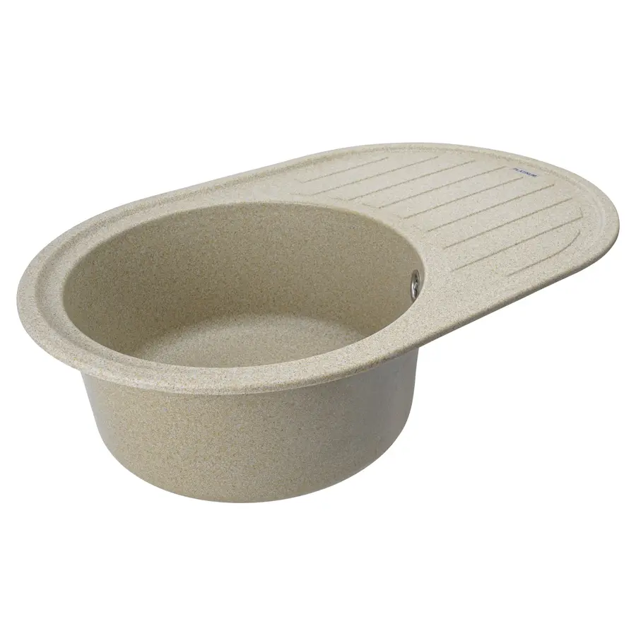 Гранітна мийка для кухні Platinum 7750 LIRA матова Беж