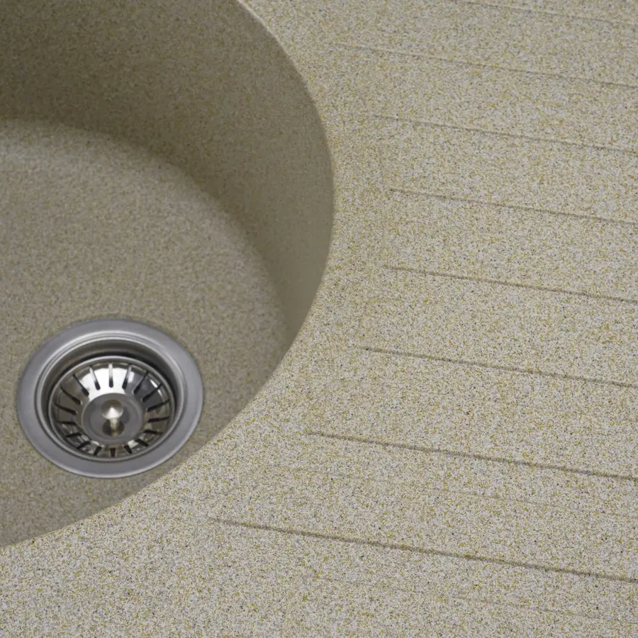 Гранітна мийка для кухні Platinum 7750 LIRA матова Беж