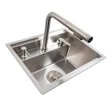 Кухонна мийка CM 47*38 прихована нержавійка Platinum Handmade + змішувач