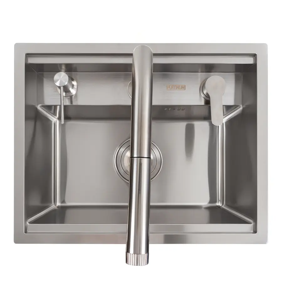 Кухонна мийка CM 47*38 прихована нержавійка Platinum Handmade + змішувач