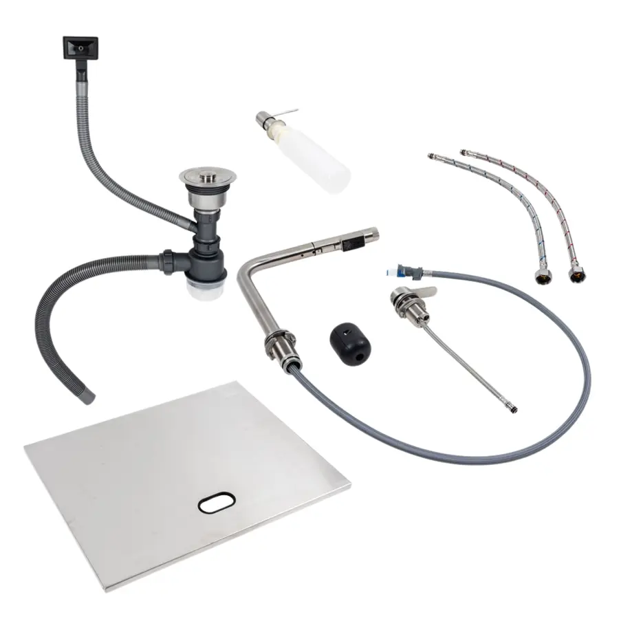 Кухонна мийка CM 47*38 прихована нержавійка Platinum Handmade + змішувач