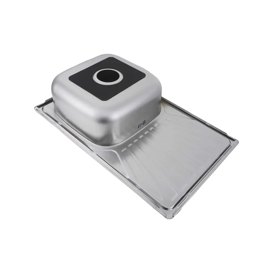 Кухонна мийка з нержавіючої сталі прямокутна Platinum САТИН 7848 (0,8/180 мм)