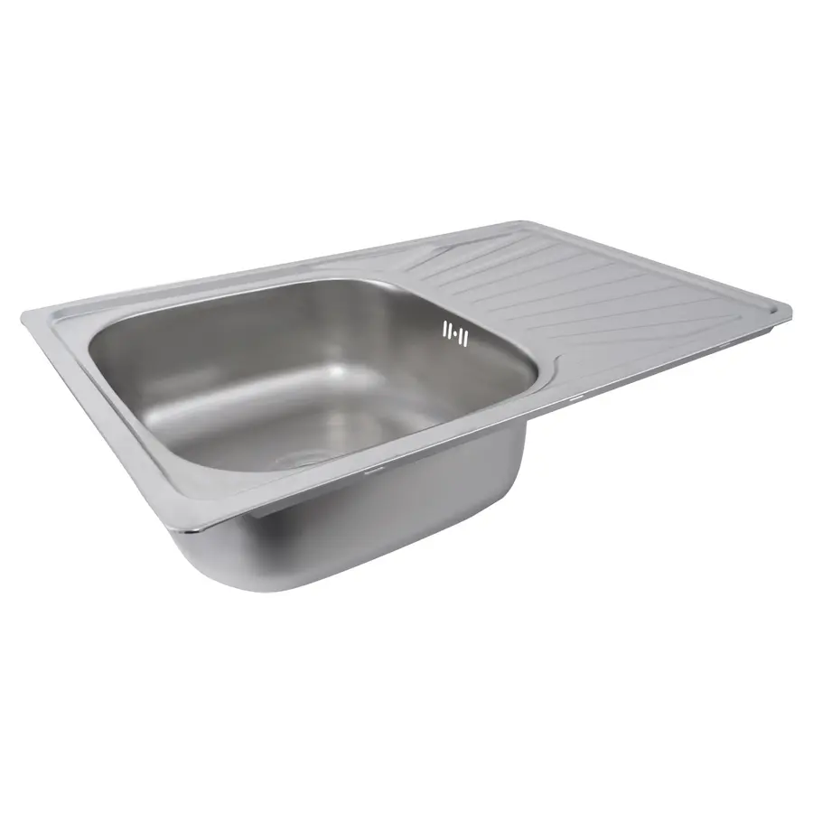 Кухонна мийка з нержавіючої сталі прямокутна Platinum САТИН 7848 (0,8/180 мм)