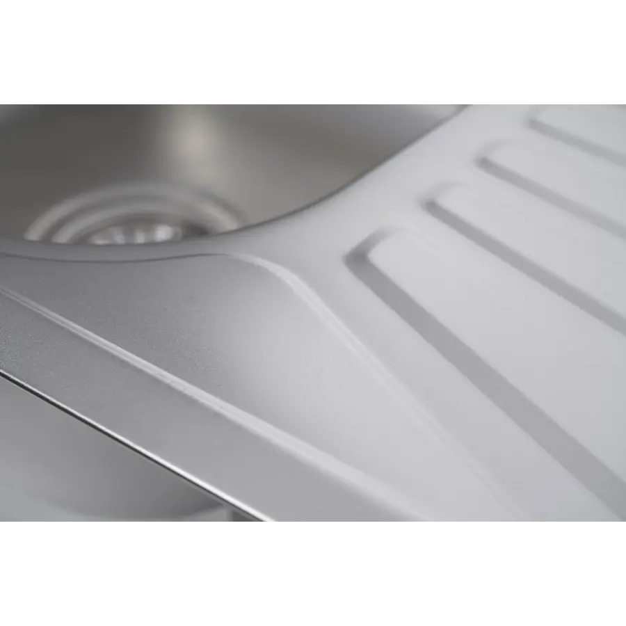 Кухонна мийка з нержавіючої сталі прямокутна Platinum САТИН 7848 (0,8/180 мм)