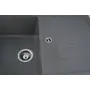 Гранітна мийка для кухні Platinum 7850 PRETSO глянець Сірий мусон