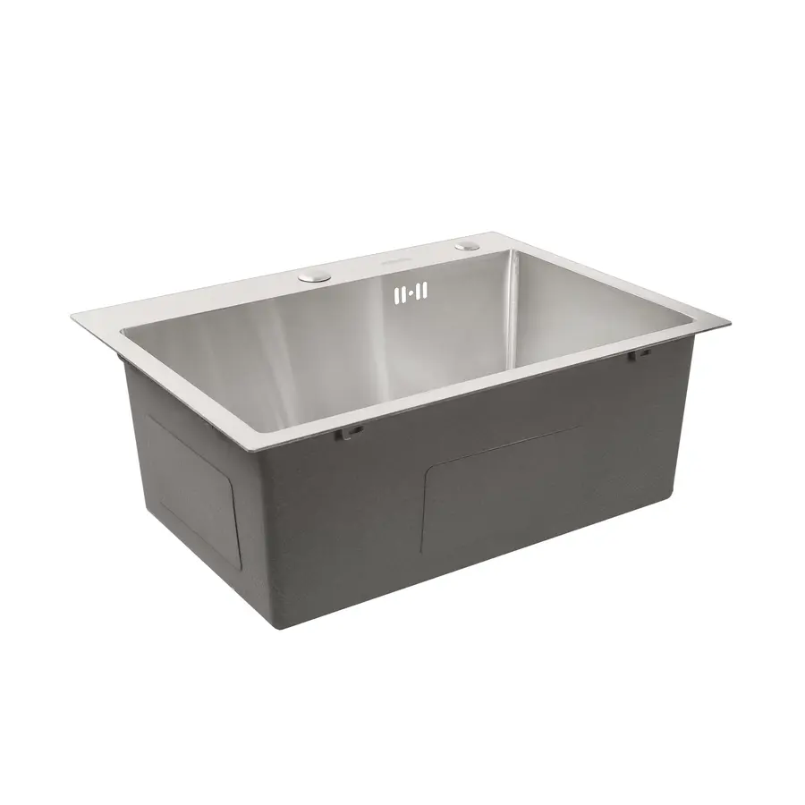 Кухонная мойка Platinum Handmade 580х430х220 (толщина 3,0/1,5 мм + дозатор в комплекте)