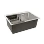 Кухонная мойка Platinum Handmade 580х430х220 (толщина 3,0/1,5 мм + дозатор в комплекте)
