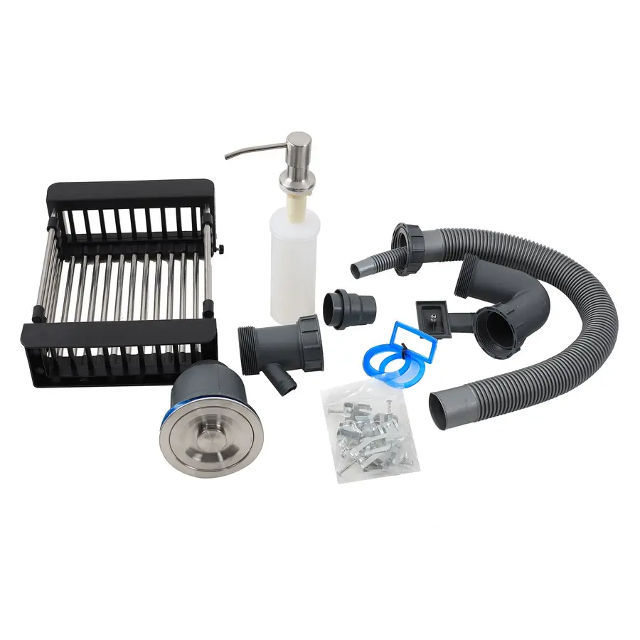 Кухонная мойка Platinum Handmade 580х430х220 (толщина 3,0/1,5 мм + дозатор в комплекте)