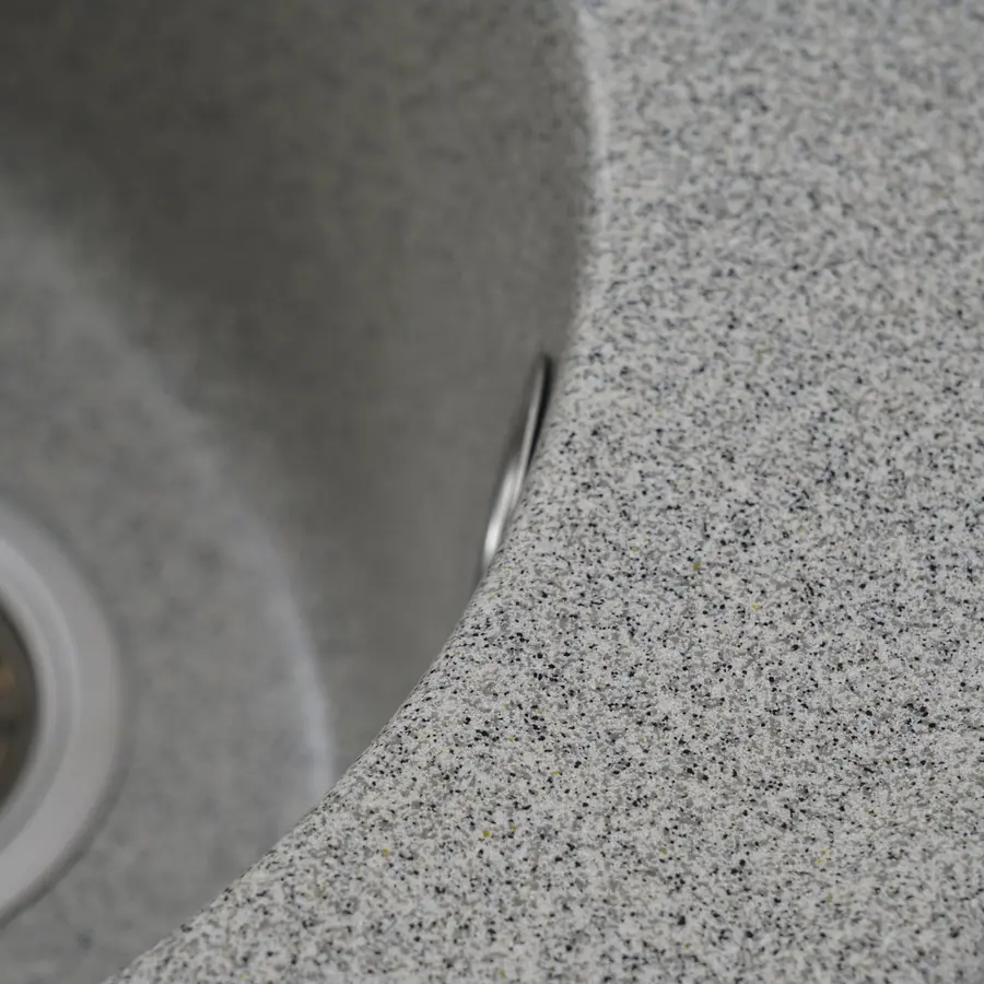 Гранітна мийка для кухні Platinum 510 YARA глянець Сіра