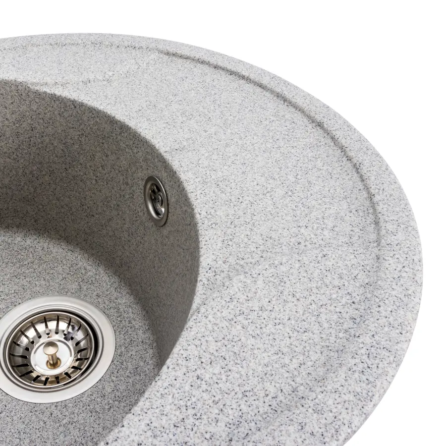 Гранітна мийка для кухні Platinum 5847 ONYX матова (сіра)