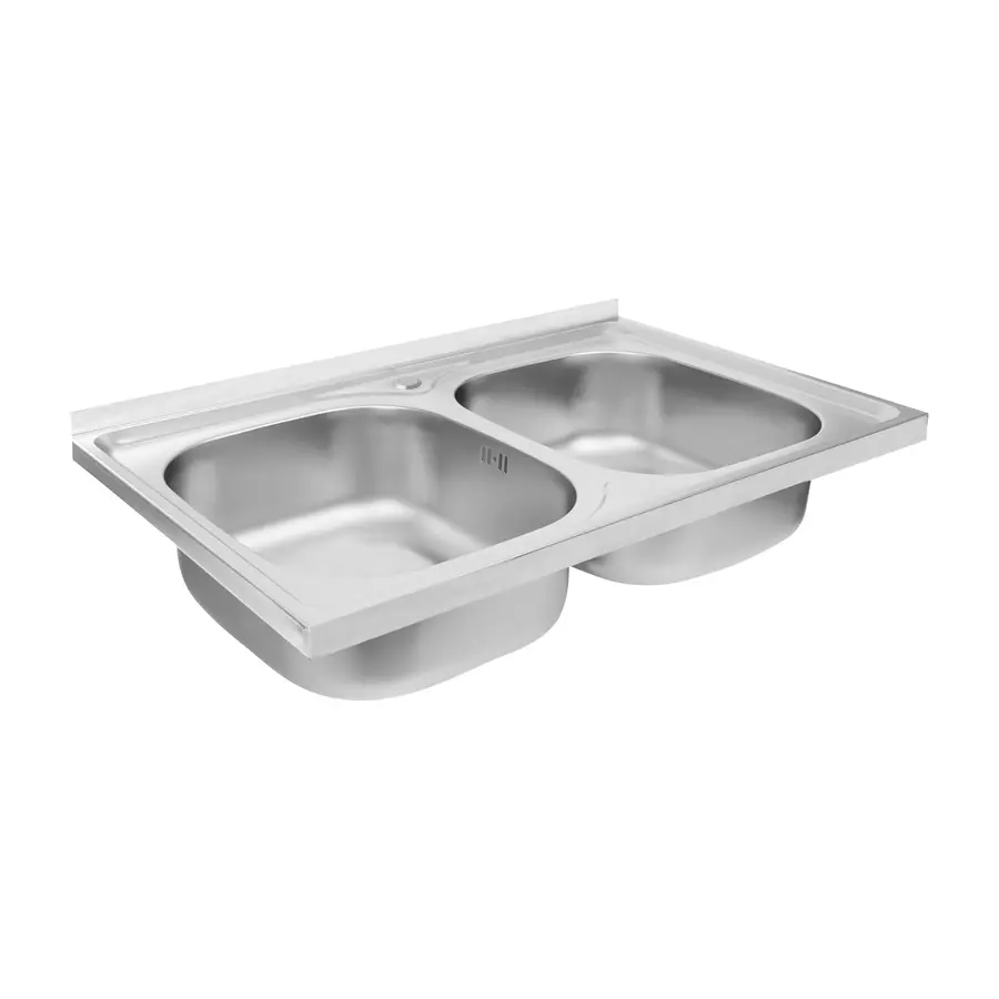 Кухонна мийка з нержавіючої сталі Platinum САТИН 8050D (0,7/180 мм)