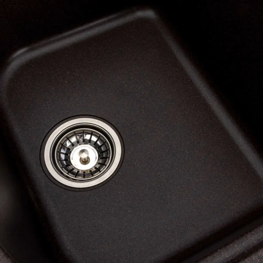 Гранітна мийка для кухні Platinum 7950 Equatoria глянець Шоколад