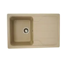 Гранітна мийка для кухні Platinum 7850 VERONA матова Сафарі