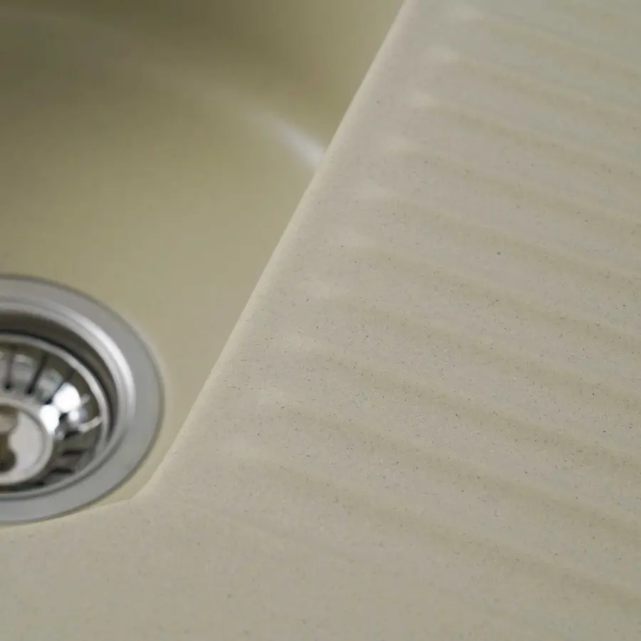 Гранітна мийка для кухні Platinum 6247 BORA глянець Айворі