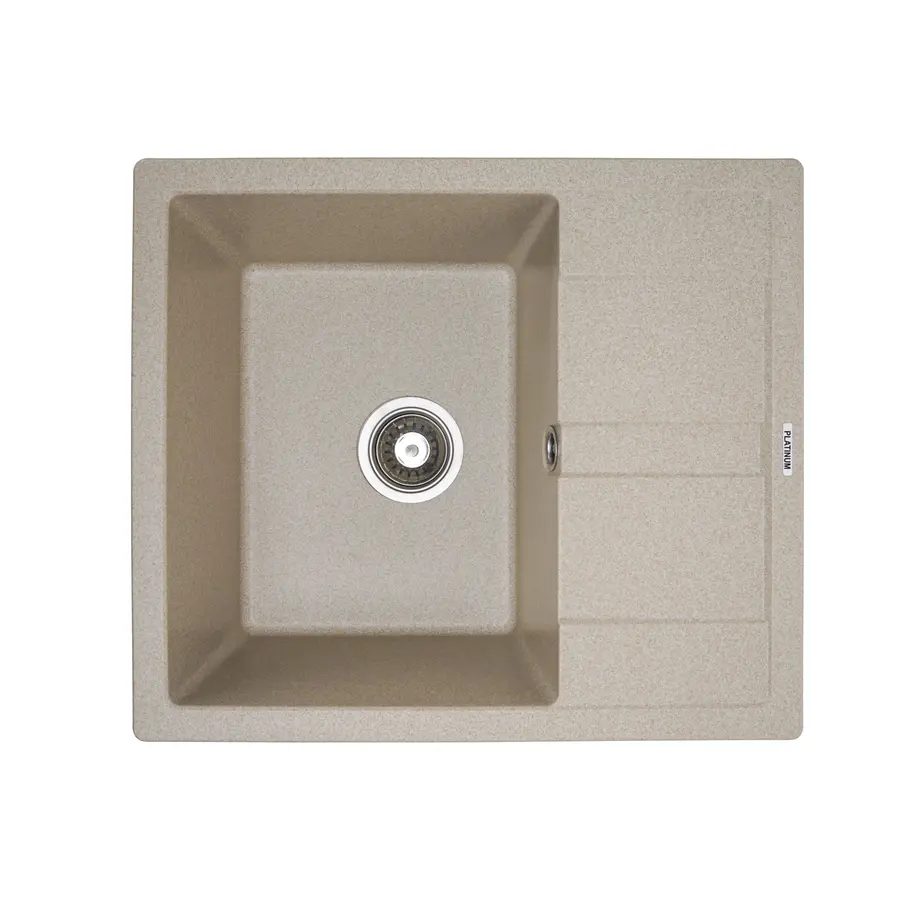 Гранітна мийка для кухні Platinum 5851 ARIA матова Сафарі